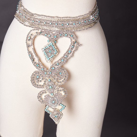 1970s Circus Burlesque Costume Beaded and Jeweled Belt main image 11